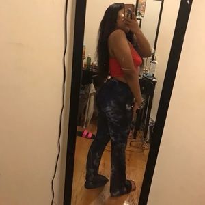 Tye dye bell bottom pants